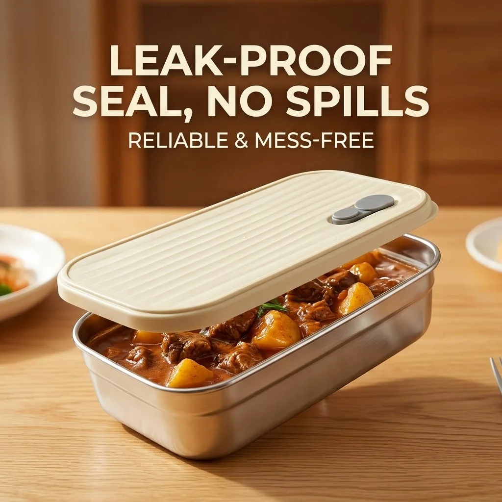 304 Stainless Steel Lunch Box  - огляд і ціна Food Storage Oven Safe