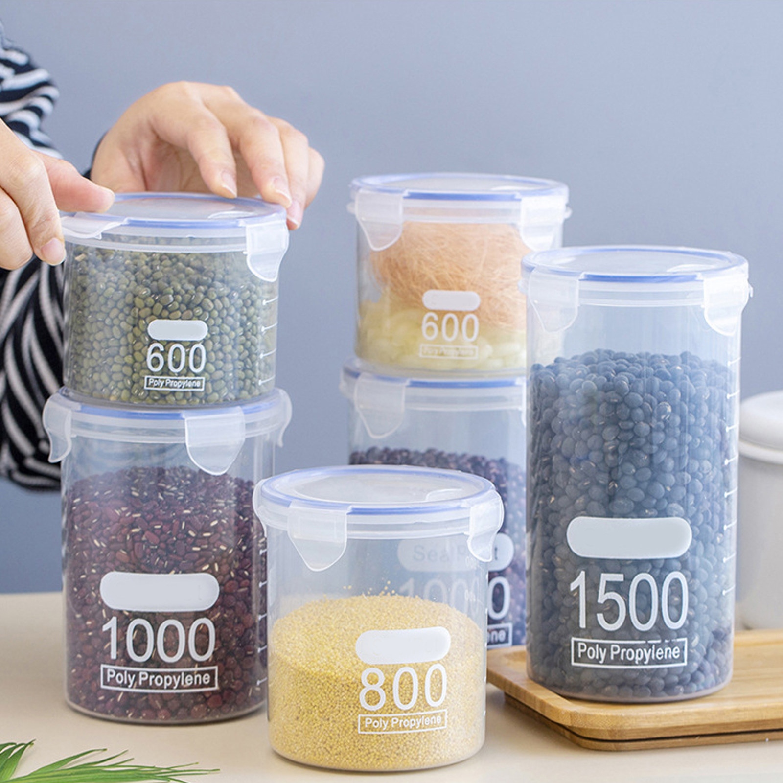 Airtight Food Storage Jars 6 P - огляд і ціна Food Storage Containers