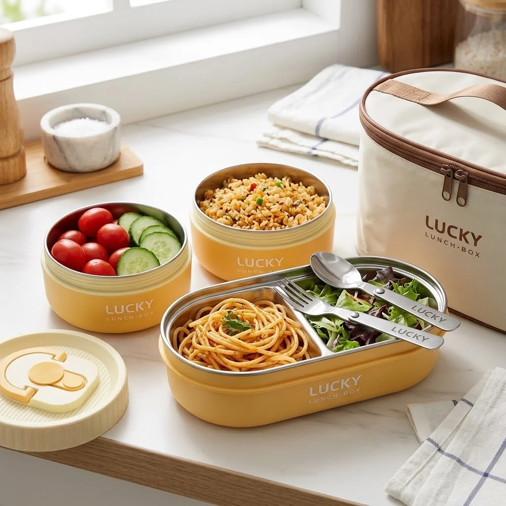 304 Stainless Steel Bento Lunc - огляд і ціна Food Storage With Dividers